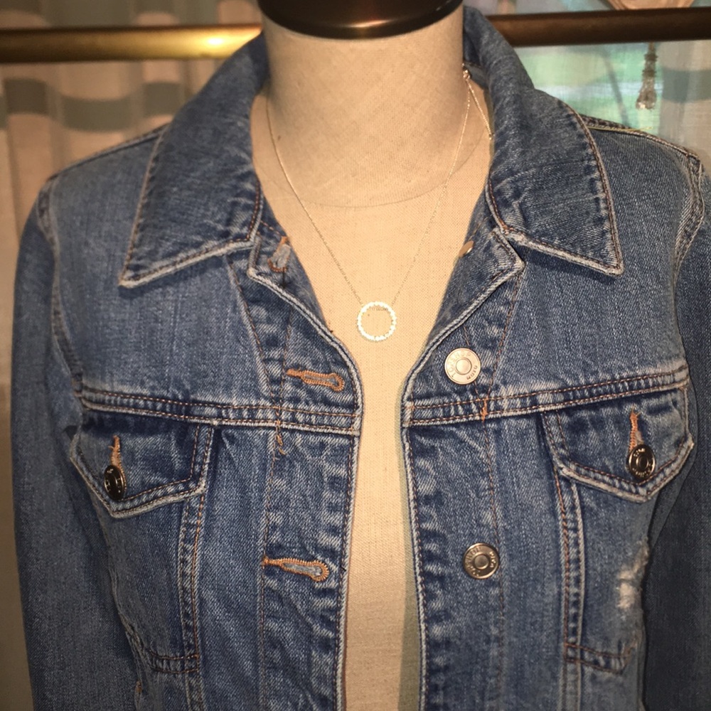 Topshop Tilda Hack Denim Jacket - Picture 8 of 8